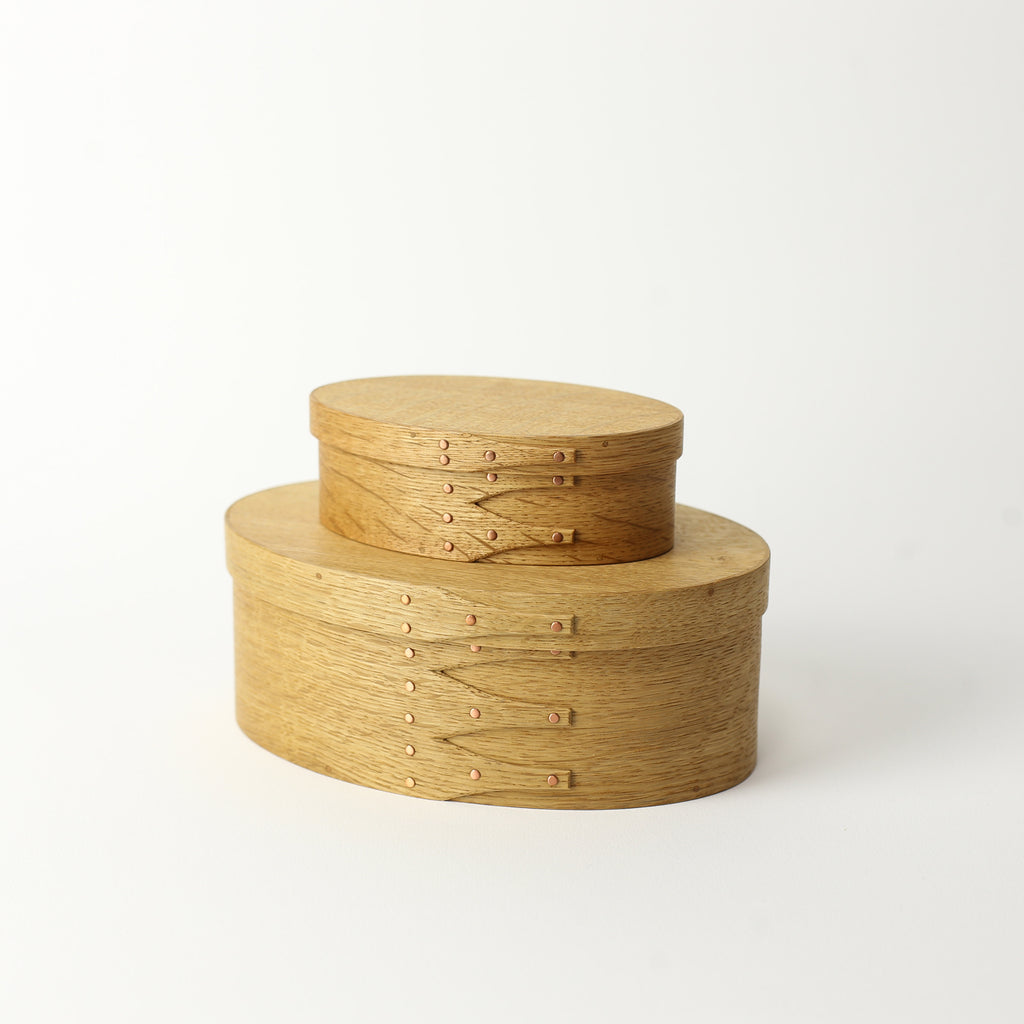 Japanese Oak Oval Box Small